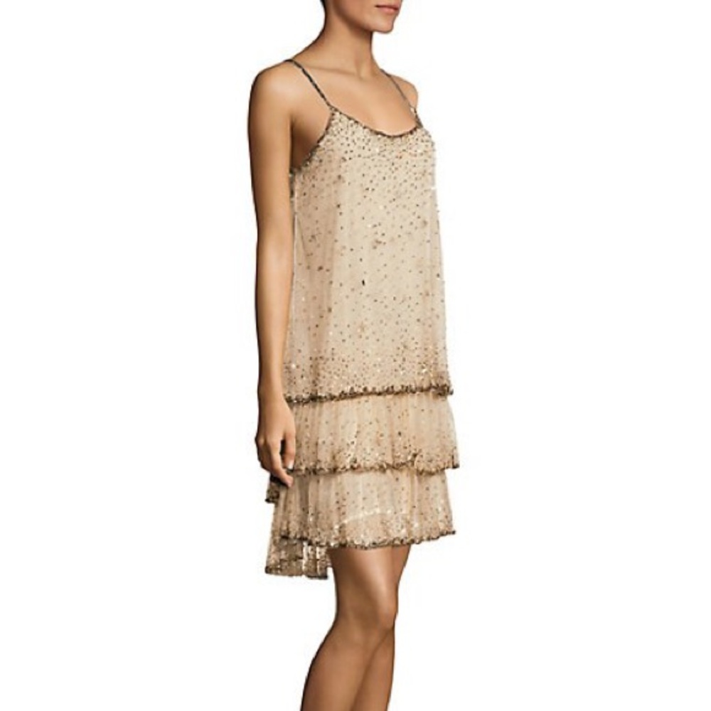 BNWT! ✨Joie Geddy Sequin Star Champagne Dress🌟 - Picture 2 of 11